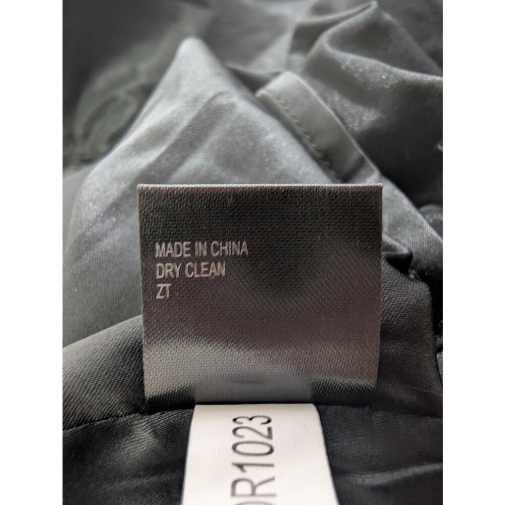 NWT@$269! ANTONIO MELANI/EMILY HERTZ! BLACK FLORAL LACE, RAW SATIN DRESS! SZ 6 - Picture 14 of 16